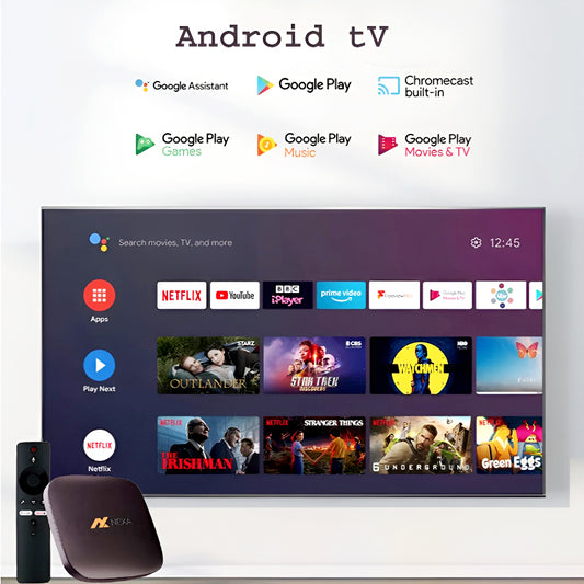 Nexa NX1000 8K Ultra HD Android TV Box with Android 15.1, 8GB RAM, 128GB Storage, Bluetooth Voice Remote and Dual-Band WiFi