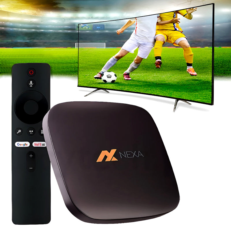 Nexa NX1000 8K Ultra HD Android TV Box with Android 15.1, 8GB RAM, 128GB Storage, Bluetooth Voice Remote and Dual-Band WiFi